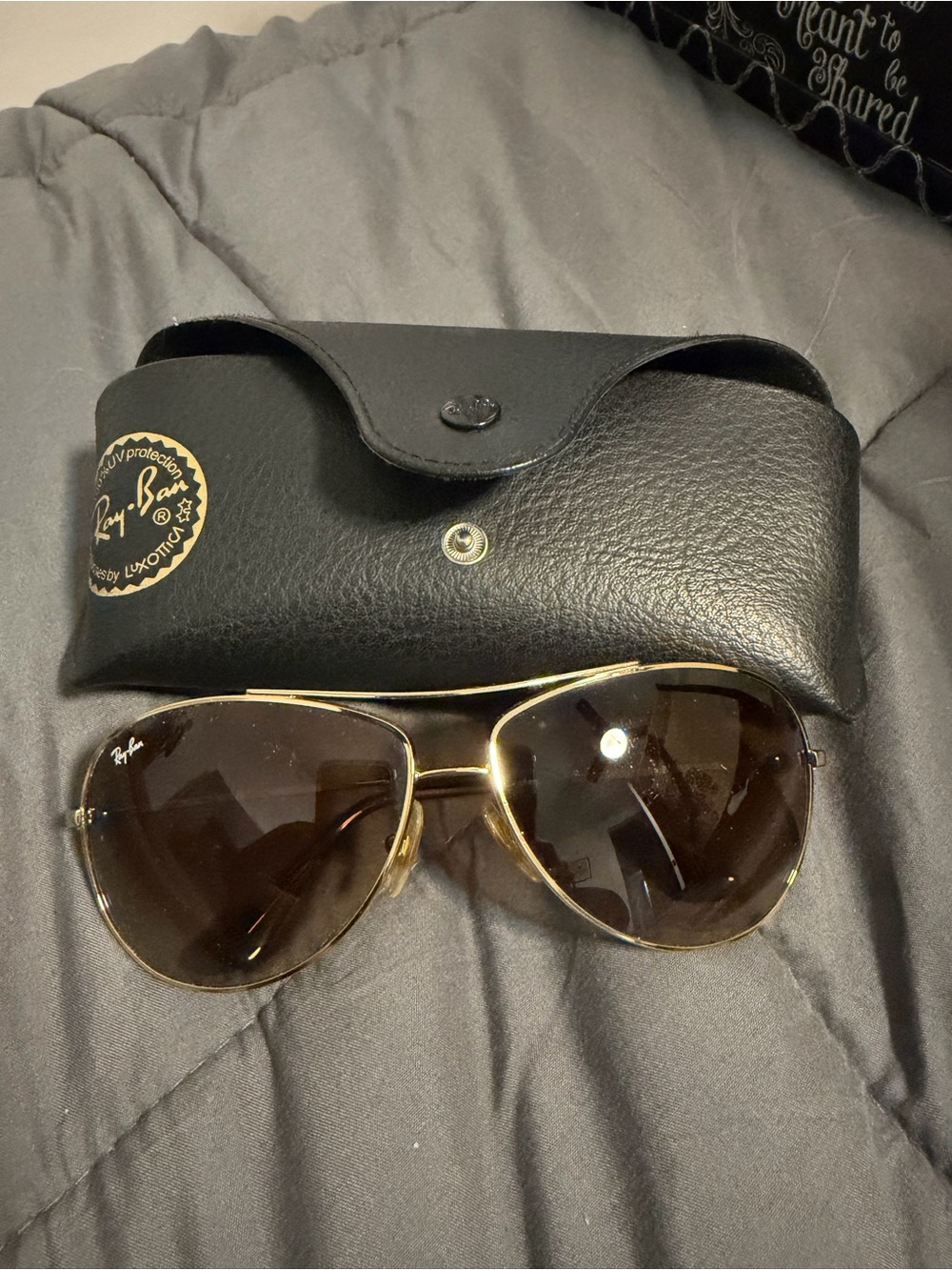 Ray-Ban RB3293 001/13 Gold Brown Gradient Sunglasses